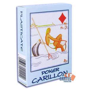 Modiano Poker Carillon - Jeu de 54 cartes cartonnées plastifiées – 4 index standards