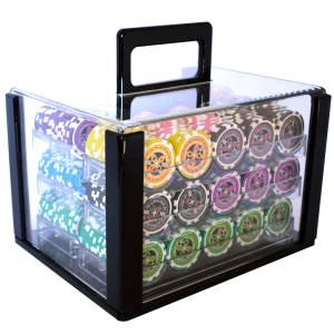 600 "ULTIMATE POKER CHIPS" Bird Cage - TOURNAMENT version - ABS metallic insert 12 g.