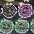 Bird Cage de 600 jetons de poker "ULTIMATE POKER CHIPS" - version TOURNOI - ABS insert métallique 12 g.