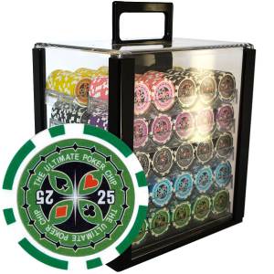 Bird Cage de 1000 jetons de poker "ULTIMATE POKER CHIPS" - version TOURNOI - ABS insert métallique 12 g.