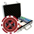 Mallette de 100 jetons de poker "ULTIMATE POKER CHIPS" - version TOURNOI - en ABS insert métallique 12 g - avec accessoires