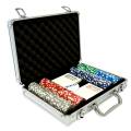 Mallette de 200 jetons de poker "ULTIMATE POKER CHIPS" - version CASH GAME - en ABS insert métallique 12 g - avec accessoires
