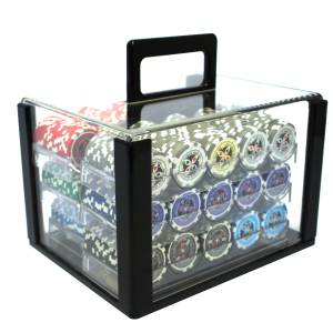 600 "ULTIMATE POKER CHIPS" Bird Cage - CASH GAME version - ABS with 12g metallic insert.