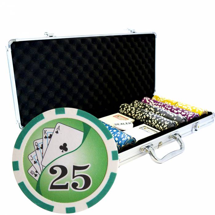 Mallette de 400 jetons de poker "YING YANG" - version TOURNOI - en ABS insert métallique 12 g - avec accessoires