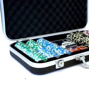 Mallette Premium de 300 jetons de poker "YING YANG" - version TOURNOI - ABS insert métallique 12 g - avec accessoires