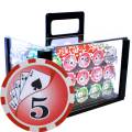 Bird Cage de 600 jetons de poker "YING YANG" - version CASH GAME - ABS insert métallique 12 g.