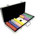 Valigetta da 400 fiches da poker "DICE COLOR" - in ABS con inserto metallico da 12 g - con accessori.