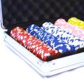 Mala de 500 fichas de poker "DICE COLOR" - em ABS com inserção de metal de 12 g