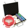 Mallette de 200 jetons de poker "WELCOME LAS VEGAS" - version CASH GAME - en ABS insert métallique 12 g - avec accessoires