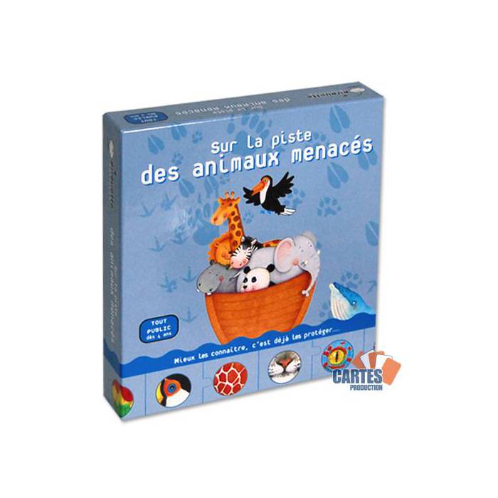 Sur la piste des animaux menacés - Jeu de 30 cartes