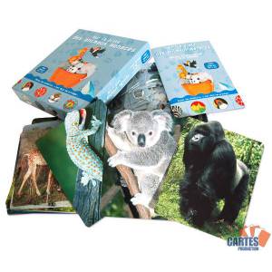 "ON THE TRACK OF ENDANGERED ANIMALS" - 30 card game.