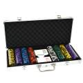 "World Series" poker set - 400 clay composite 14g chips - with accessories.