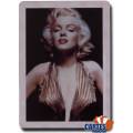 Marilyn Monroe "VIOLET" - Set of 54 laminated plastic playing cards - poker size - standard index - USPC.