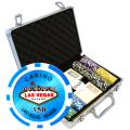 200 poker chips suitcase "WELCOME LAS VEGAS" - TOURNAMENT version - made of ABS with metal insert, 12 g - with accessories.