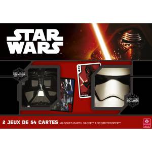 Star Wars caja doble "DARTH VADER & STORM TROOPER" - 2 juegos de 55 cartas.