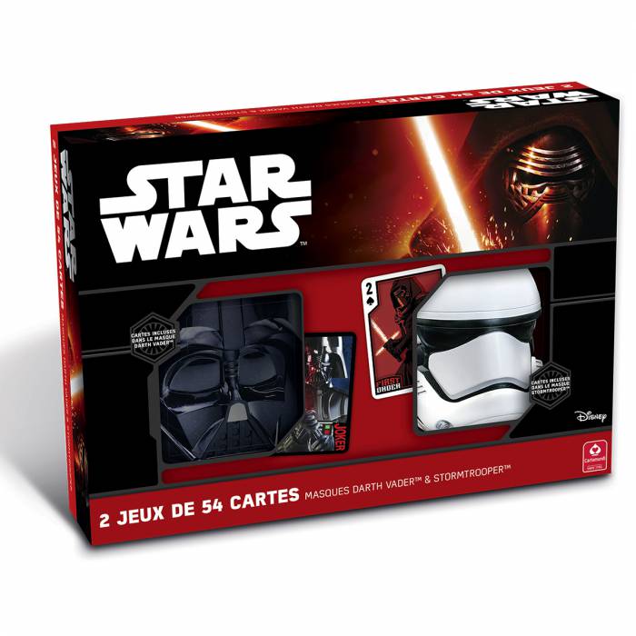 Star Wars caja doble "DARTH VADER & STORM TROOPER" - 2 juegos de 55 cartas.