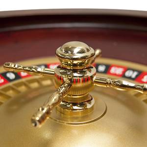 French casino roulette "ACAJOU 50" - Single 0 - 50 cm in diameter - metal center - with 2 balls.