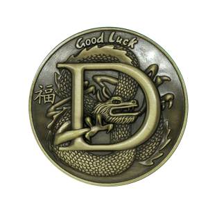 Card guard "CHINESE DRAGON" – 45mm - en métal - EDITION LIMITÉE