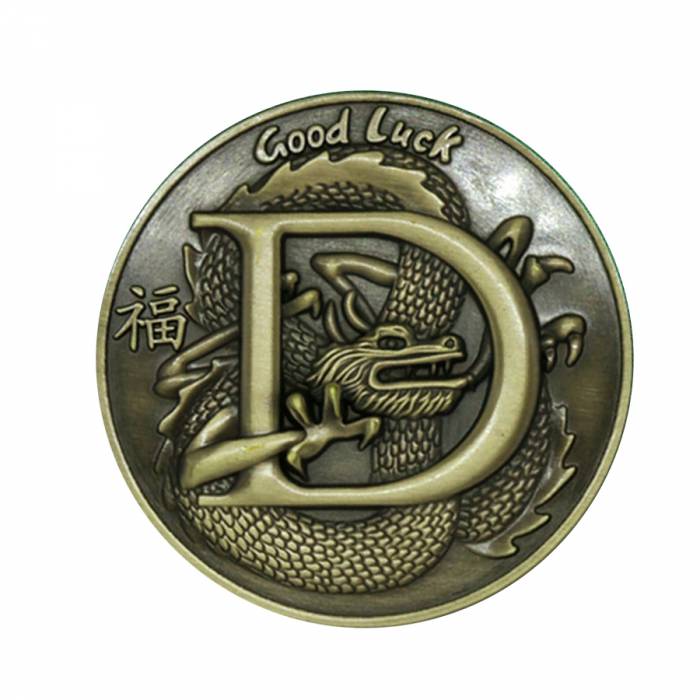 Kartenschutz "CHINESE DRAGON" - 45 mm - aus Metall - LIMITED EDITION