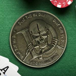 Card guard "SKELLY" - 45mm - in metallo - EDIZIONE LIMITATA