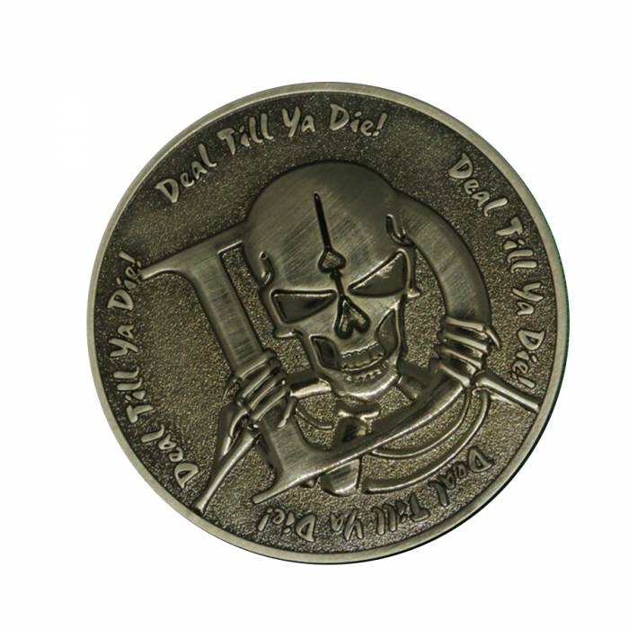 Card guard "SKELLY" - 45mm - made of metal - LIMITED EDITION.