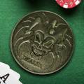 Card guard "TWISTED JOKER" - 45mm - made of metal - LIMITED EDITION.