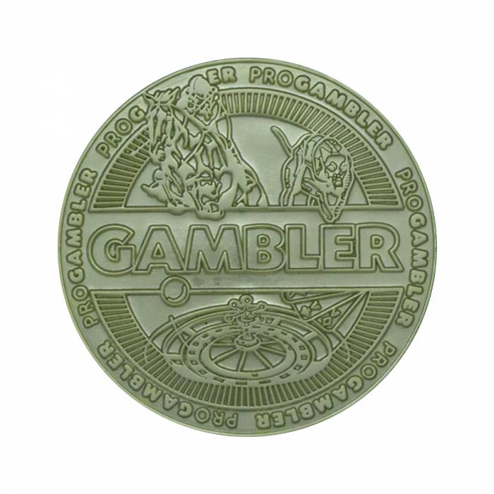 Kartenschutz "PRO GAMBLER" - 45mm - aus Metall - LIMITIERTE AUFLAGE