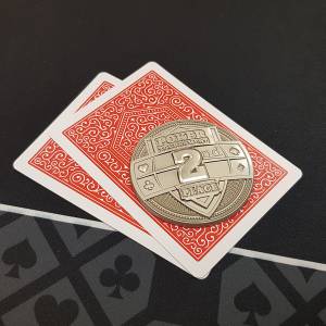 Card guard "2nd PLACE" - 50mm - metalowa