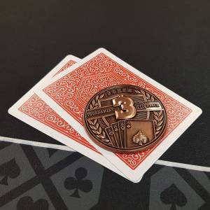 Card guard "3rd PLACE" - 50mm - em metal