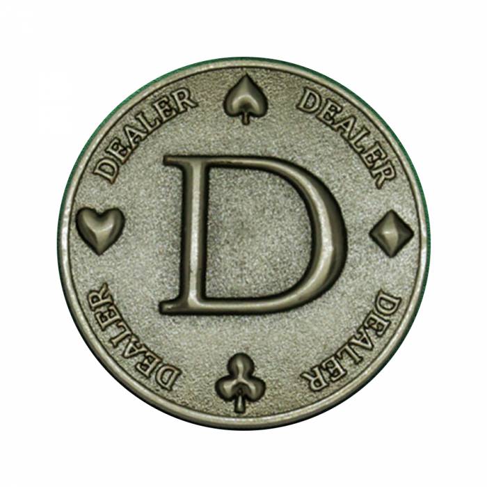 Card guard "THE BIG D" – 45mm - en métal - EDITION LIMITÉE