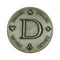 Card guard "THE BIG D" - 45mm - in metal - EDIZIONE LIMITATA