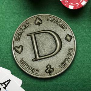 Card guard "THE BIG D" - 45mm - in metal - EDIZIONE LIMITATA