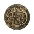 Card guard "FOUR HORSEMEN" - 45mm - in brass - LIMITED EDITION