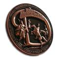 Card guard "FOUR HORSEMEN" - 45mm - in brass - LIMITED EDITION