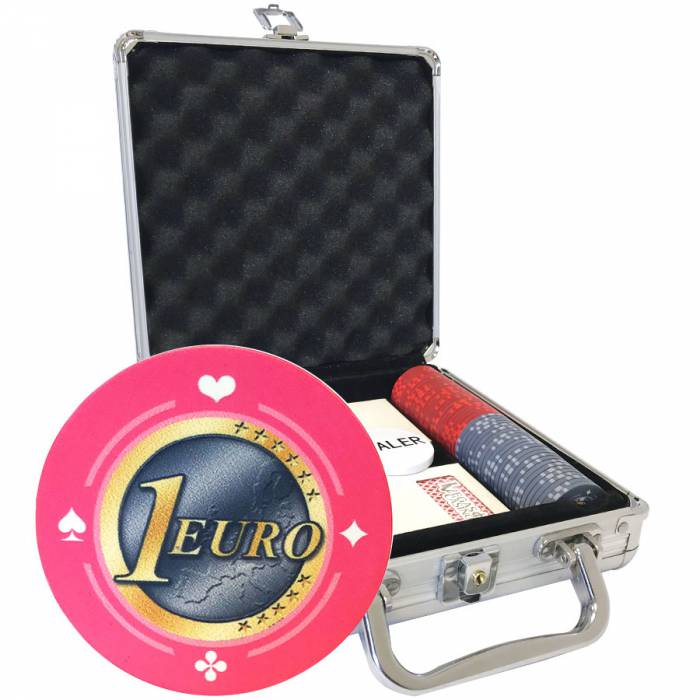 100 Pokerchips "Serie 1 - Euro" - aus 10g Keramik EXKLUSIV BEI CARDS PRODUKTION