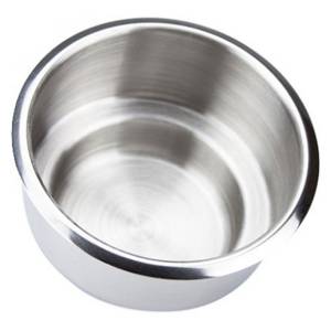 Double size stainless steel cup holder for poker table