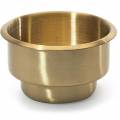 Cup holder "DOUBLE SIZE - BRASS" - for poker table