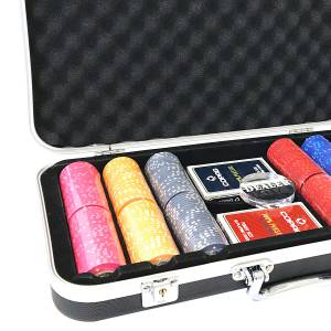 Mala premium de 300 fichas de poker "Série 1 - Euro" - em cerâmica 10 g  EXCLUSIVIDADE CARTES  PRODUÇÃO