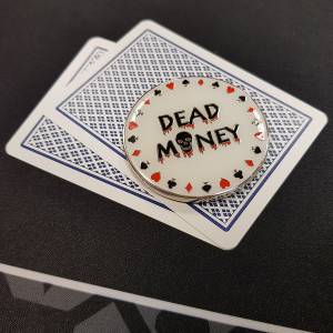 Card-Guard "DEAD MONEY" - en métal – 2 faces différentes – 50mm de diamètre