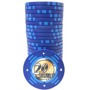 Jetons de Cash Game "EURO - SÉRIE 2" - Edition limitée - en céramique - 10g
 Wartość-Wartość 20