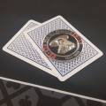 Kartenhalter "WILD BILL HICKOK" - aus Metall - 2 verschiedene Seiten - Durchmesser 50mm
