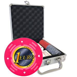 "Poker Chip Set "Series 2 - Euro" - 100 chips - 10g Ceramic - EXCLUSIVE CARDS PRODUCTION"