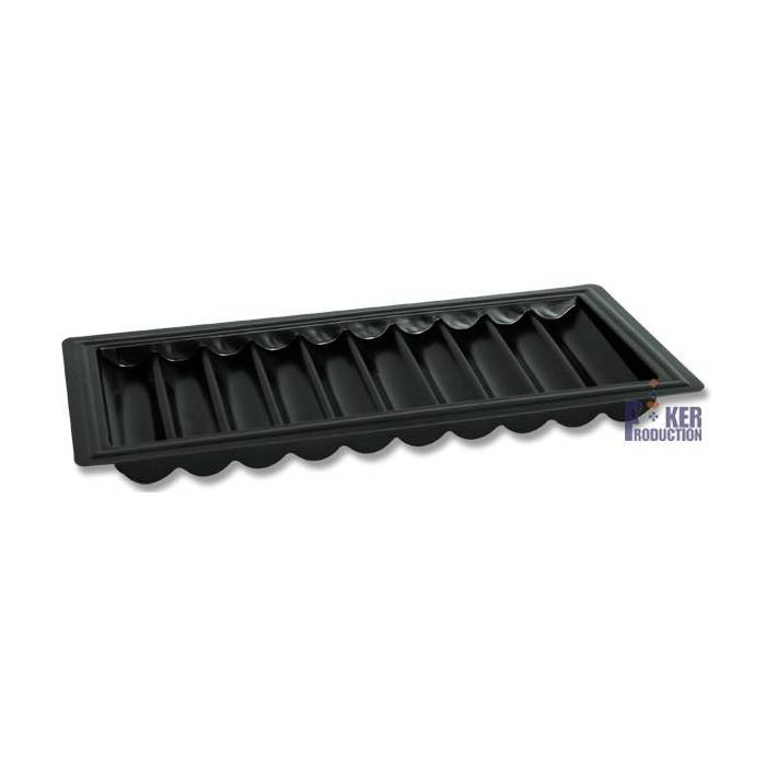 Rack noir de 500 jetons pour table de jeu – 10 colonne de 50 jetons - très résistant