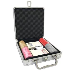 Valigetta da 100 fiches da poker "Serie 1 - Centimes" - in ceramica 10 g Esclusiva carte PRODUZIONE