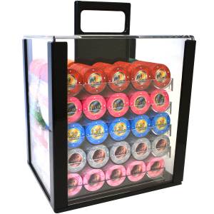 Bird Cage of 1000 poker chips "Series 2 - Cents" - 10g ceramic. EXCLUSIVE CARDS PRODUCTION.