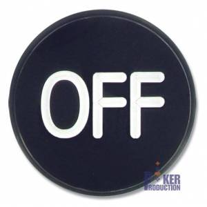 Botón de dados "ON/OFF" Jumbo - 77x20mm - en PVC