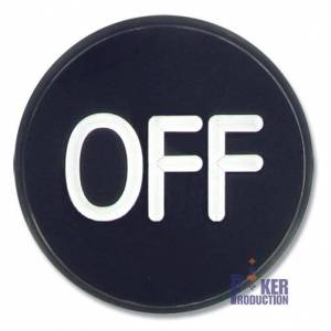 "ON/OFF" Jumbo Craps Token - 77x20mm - made of PVC