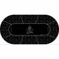 Tapis de Poker "AGRESSIVE POKER" - ovale - 3 tailles - 0/8/10 places - jersey néoprène