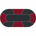 "VICTORIAN" Poker Mat - oval - 3 sizes - 0/8/10 players - neoprene jersey