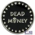 Card-Guard DEAD MONEY - en laiton – 2 faces différentes – 50mm de diamètre
